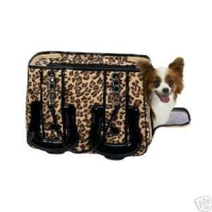   & Zoey Milano Dog Pet Carrier Leopard Print SMALL