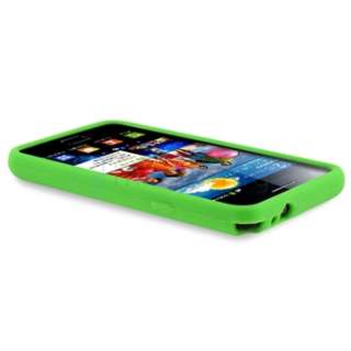For Samsung Galaxy S 2 II i9100 NEW GREEN SILICONE SOFT RUBBER CASE 