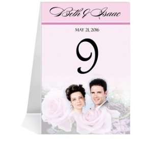   Number Cards   Baby Pink Roses on Pink II #1 Thru #39