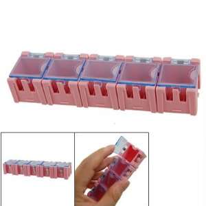  Pink Plastic Storage Assort 5 Mini Rooms Case Components 