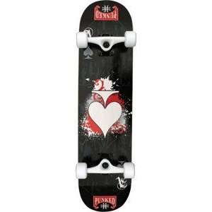  Punked Ace of Spades Complete Skateboard   7.5 x 31 