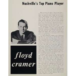   Nashville Piano Player RCA   Original Print Article
