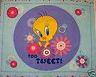 Looney Tunes TWEETY Bird Daisy Flower Heart Fabric BTFQ items in DA 