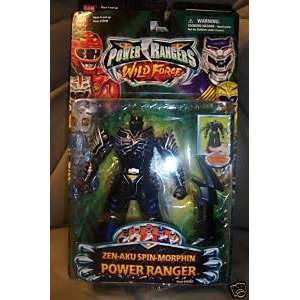  Power Rangers Wild Force Zen Aku Spin Morphin Ranger MOC 