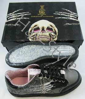 Christian Audigier ed Hardy Gray Skull STACT skate Shoes  