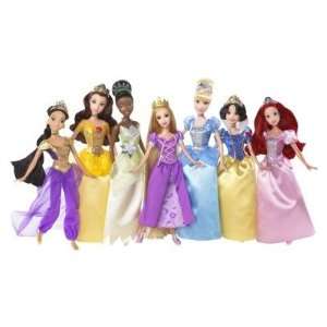  Doll Collection Rapunzel Tiana Jasmine Belle Cinderella Snow White