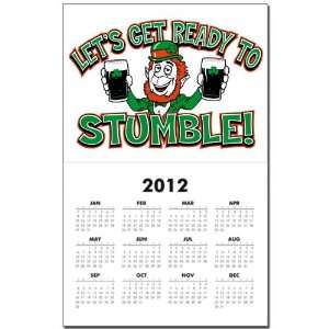 Calendar Print w Current Year Lets Get Ready To Stumble Irish 