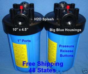 Big Blue 10 Water Filter Housing (2)Whole House Filter  