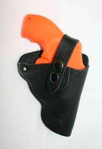LEATHER SNUB NOSE GUN HOLSTER FOR SMITH AND WESSON 12  