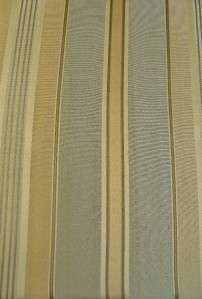   Fabric Shower Curtain Silver & Gold Vertical Stripes Silk Look  