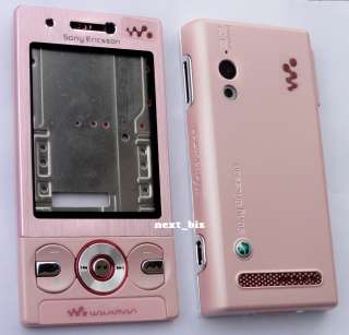 Sony Ericsson W705 PINK METAL Cover Faceplate Housing  