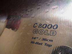 CAMBER by TOSCO GOLD C8000 HI HAT CYMBALS 14 INCH  