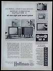 1959 Hoffman DUET TV/Stereo Sound System Magazine Ad