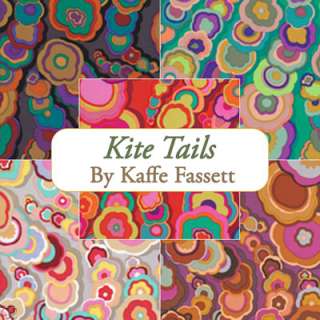 Kaffe Fassett Quilt Fabric Kite Tails 5 Fat Quarters Rowan Westminster 