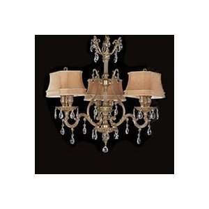   9660 Series Chandlier w/ Small Rectangular Silver Shades   Chandeliers