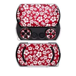   Aloha Red Design Decal Skin Sticker for the Sony PSP Go Electronics