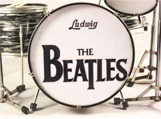 The Beatles Miniature Ludwig Ringo Drum Set PROPORTIONAL Size
