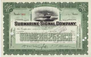 Submarine Signal Company 1938  