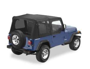 88 95 Jeep Wrangler YJ Black Replacement Soft Top  