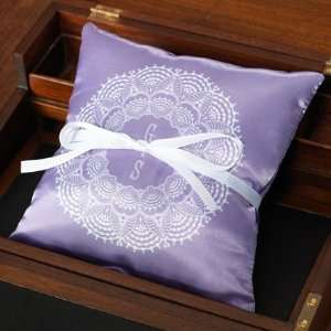    Lace   Lilac Personalized Ring Pillow Pillows