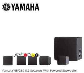 Yamaha 5.1 HD Surround Home Theatre Speakers 100W Sub  