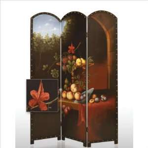    Screen Gems SG 21A Painted Fruit Decorative Room Divider Baby