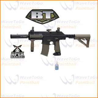   15 TM15 LE Tactical Paintball Marker Gun   Black/Tan with Apex 2 + Oil