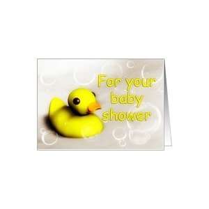 Rubber Duck Baby Shower Card Card