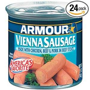 Armour Vienna Chicken Sausages, 5 Ounce (Pack of 24)  