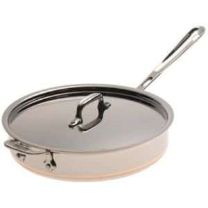 All Clad Copper Core Collection Saute Pan with Lid 3.0QT 10 1/2 x 2 9 