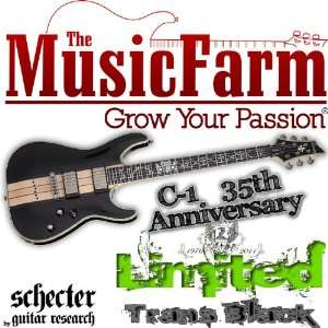  Schecter C1 35th Anniversary Electric Guitar   Black 