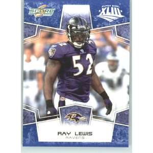   Ray Lewis   Baltimore Ravens   NFL Trading Card in a Prorective Screw