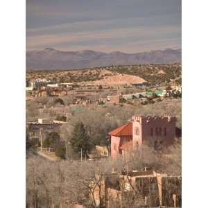  Town View with Scottish Rite Temple, Santa Fe, New Mexico 