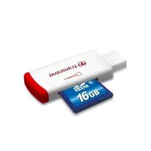  Transcend Sdhc 16GB Class 6 Card Bundled With Compact Usb 
