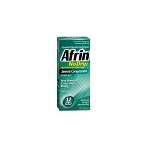 Afrin No Drip   Severe Congestion   12 hrs Relief   Pump Mist Menthol 