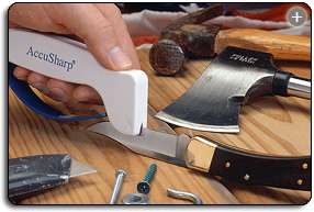 This sharpener can even handle serrated knives, making it a perfect 