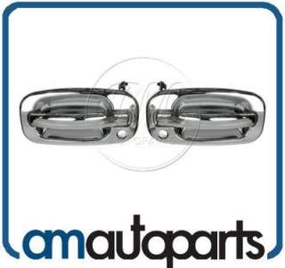   GMC Truck Chrome Outer Outside Exterior Door Handle Pair Set  