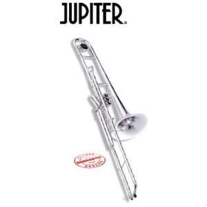  Jupiter Silver Plated Bb Valve Trombone 528S Musical 