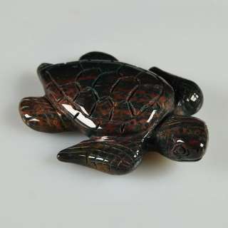 K1268 carved Indian agate turtle figurine  