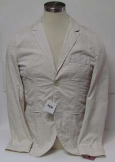   DESIGNER COTTON/POLYESTER IVORY AUTHENTIC JACKET MENS FALL  