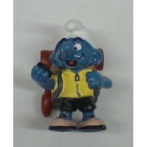  SCHLIECH THE SMURFS SMURF BACKPACKING W/COMPASS PVC 