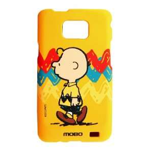 Peanuts Snoopy Charlie Brown Yellow Samsung Galaxy S II (S2) Anti Slip 