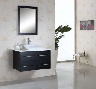 36 Modern Single Sink Bathroom Vanity Cabinet FREE FAUCET   