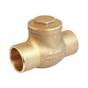   Check Valve, 1/2In, Solder, Brass  Industrial & Scientific