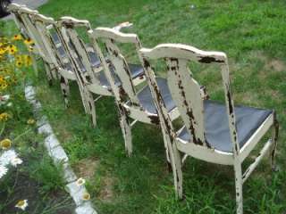   BACK CHAIRS CIRCA EARLY 1800s WALNUT SET OF 6 CHAIRS SHABBY CHIC L@@K