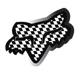 NEW FOX RACING HEAD 4 BLACK VICTORY STICKERS DECALS  