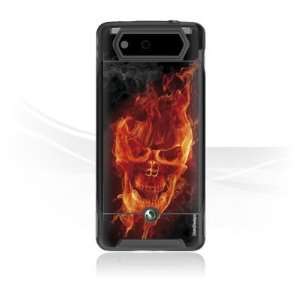  Design Skins for Sony Ericsson Xperia X1   Burning Skull 