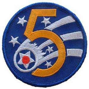  U.S. Air Force 5th Air Force Patch Blue & White 3 Patio 