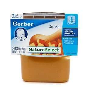 Gerber 2nd Foods Baby Foods Squash 3.5 Oz   8 Pack  