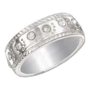  Sterling Silver Cancer Zodiac Band Ring Jewelry